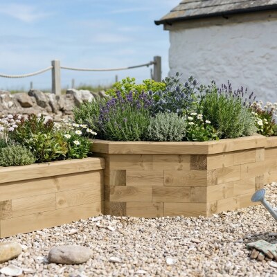 Multi Level Hævet Blomsterbed / 302.4 x 94.9 x 45 cm