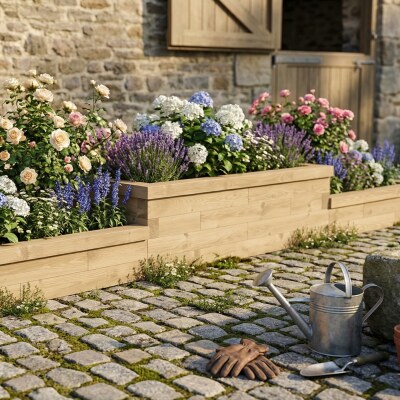 Lang Trappeplantekasse / 375 x 75 x 45 cm