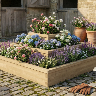 Pyramide Plantekasse / 225 x 225 x 95 cm