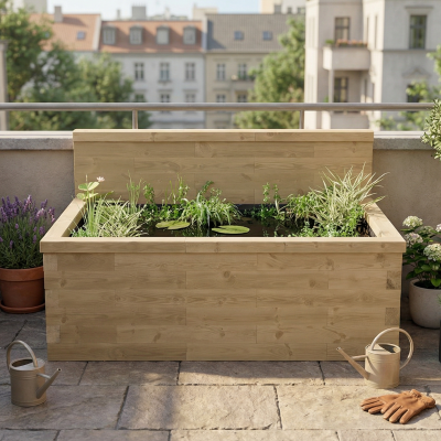 Hævet Dam med Høj Bagvæg / 187.5 x 112.5 x 65 cm