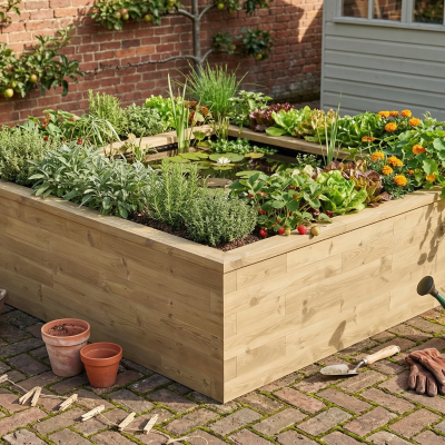 Stort firkantet lagdelt dam sæt / 225 x 225 x 65 cm