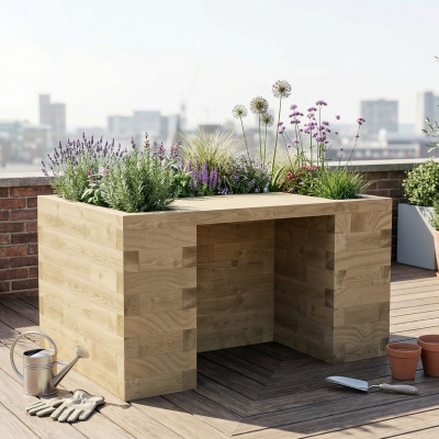 Kørestolsvenlig hævet seng / 150 x 112,5 x 85 cm