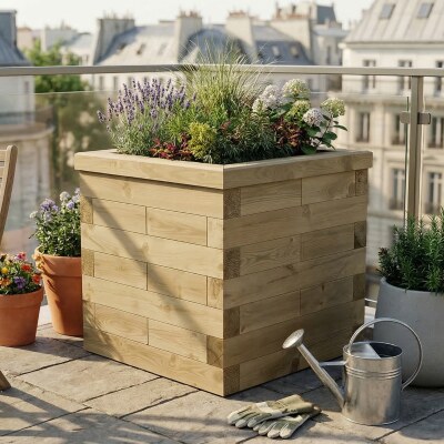 Kube Hævet Bed / 75 x 75 x 75 cm