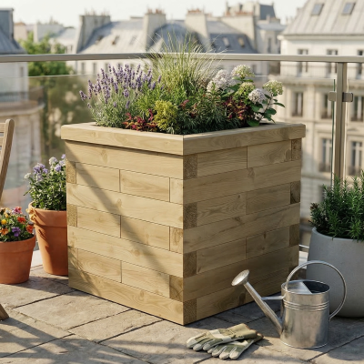 Kube Hævet Bed / 75 x 75 x 75 cm