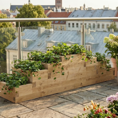 Jordbærtårn Plantekasse / 300 x 75 x 65 cm