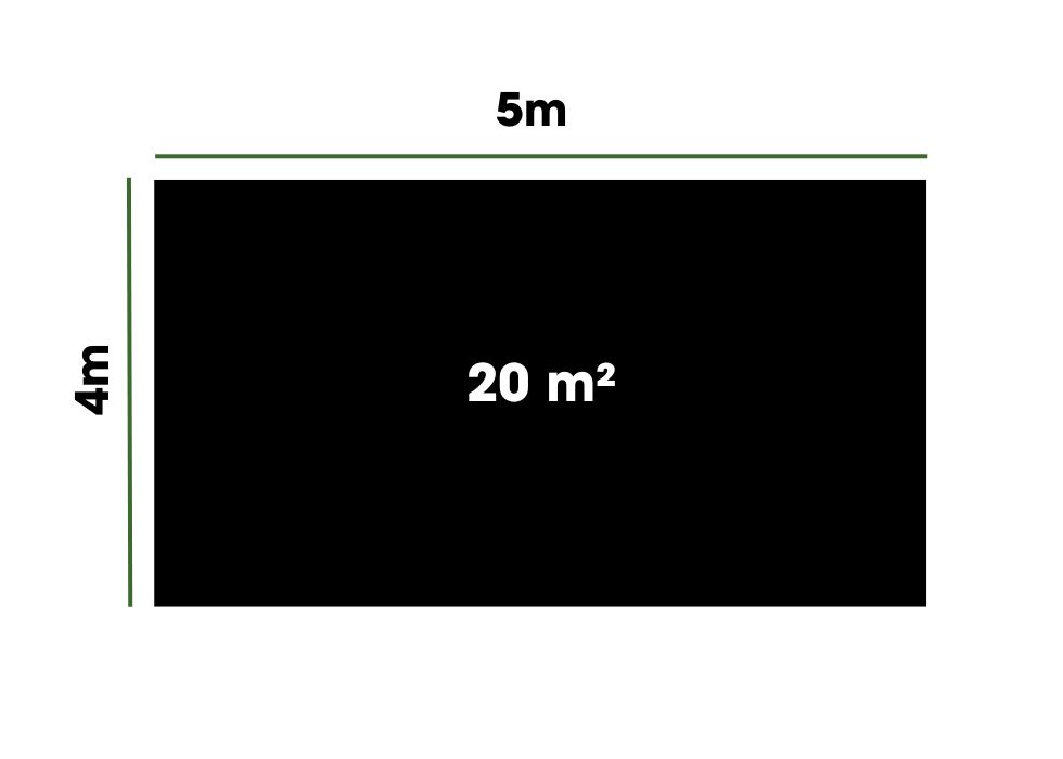 Indvendig foring af højbed / 4 x 5 meter