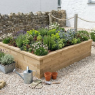 Hævet rektangulær seng / 187,5 x 150 x 45 cm