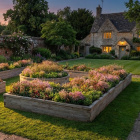 Omkrans Kerb med Midtpunkt / 667.5 cm x 640 cm x 45 cm