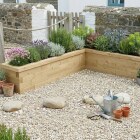 Slim L-formet hævet plantekasse / 4.125 x 262.5 x 82.5 x 65 cm