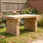 WoodBlocX Bord / 150 x 90 x 75 cm