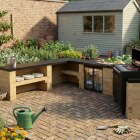 Modulær udendørs køkken / 2,25 x 207,8 x 147,8 x 60 cm (uden bordplade)