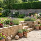 Træhave terrasse / 300 x 75 x 55 cm