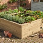 Stort firkantet lagdelt dam sæt / 225 x 225 x 65 cm