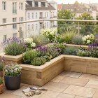 Hjørne Urtehave Plantekasse / 150 x 75 x 35 cm