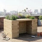 Kørestolsvenlig hævet seng / 150 x 112,5 x 85 cm