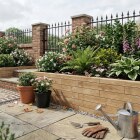 Jernbanesveller Stil Støttemur / 412,5 x 75 cm