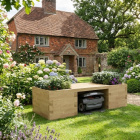 Robotplæneklippergarage med plantebænk / 202.5 x 90 x 55 cm