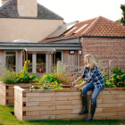 Højbede i træ / Design din form og størrelse