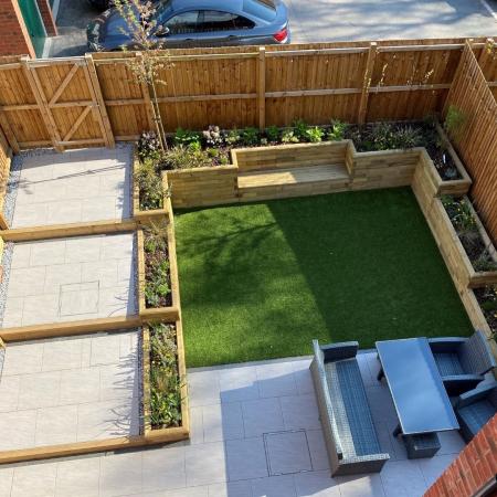 Idéer til WoodBlocX i nyanlagt have