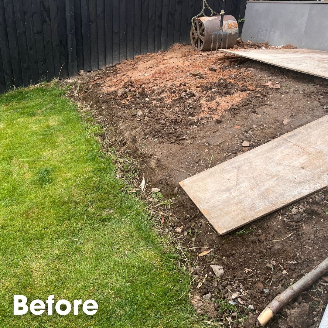 WoodBlocX retaining wall and steps