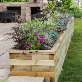 færdigt WoodBlocX-højbed